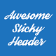 Awesome Sticky Header, free fixed header plugin for WordPress