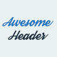 Awesome Header, premium WordPress fixed navigation plugin
